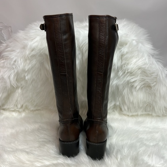 Esprit | 90s Chunky Leather One High Riding Boots 6.5 - Picture 6 of 11